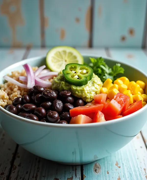 BLACK BEAN <br> BURRITO BOWL